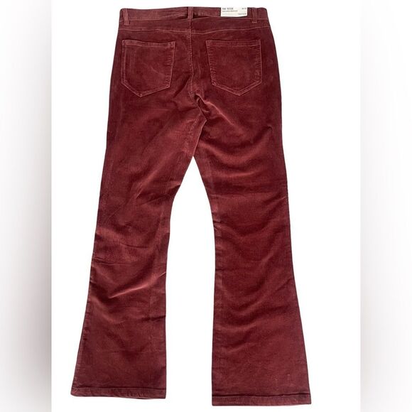 Dusty Rose Corduroy Flare Pants - Picture 2 of 9